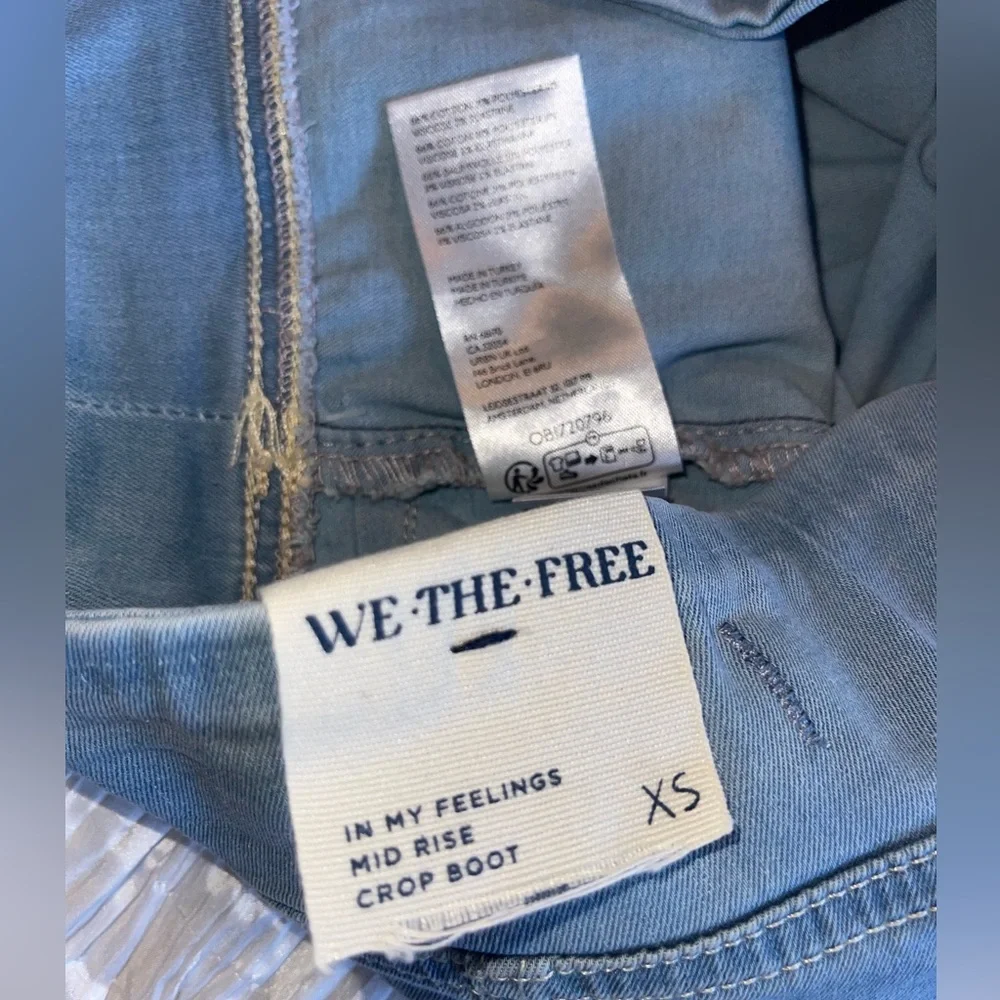 NWT We the Free In my Feelings mid rise crop boot sz XS💙 - Picture 11 of 11
